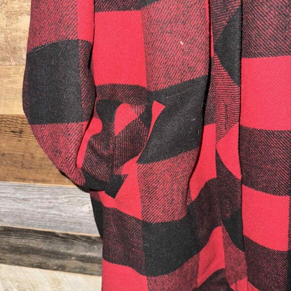 Torrid Wool Longline Buffalo Plaid Collared Shacket - Picture 8 of 10